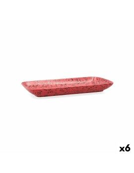 Fuente de Cocina Ariane Oxide Cerámica Rojo (28 x 14 cm) (6 Unidades)