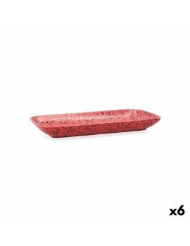 Recipiente de Cozinha Ariane Oxide Cerâmica Vermelho (28 x 14 cm) (6 Unidades)