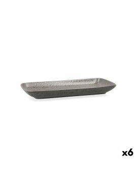 Fuente de Cocina Ariane Oxide Cerámica Gris (28 x 14 cm) (6 Unidades)