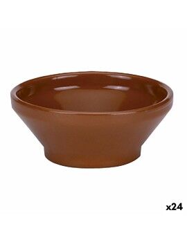 Cuenco Raimundo Sopa Barro cocido Cerámica Marrón (16 cm) (24 Unidades)