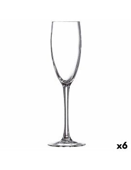 Copo de champanhe Ebro Transparente Vidro (160 ml) (6 Unidades)