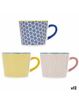 Taza Quid Pippa Multicolor Cerámica 350 ml (12 Unidades)