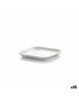 bandeja de aperitivos Ariane Alaska Branco Cerâmica Quadrado 11,4 x 11,4 cm (18 Unidades)