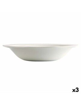 Ensaladera Churchill Artic Cerámica Blanco Loza (Ø 27,5 cm) (3 Unidades)