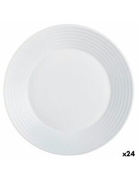 Plato Hondo Luminarc Harena Blanco Vidrio (Ø 23,5 cm) (24 Unidades)