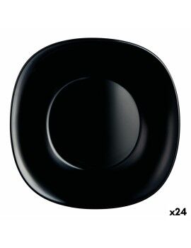 Plato Hondo Luminarc Carine Negro Vidrio (Ø 23,5 cm) (24 Unidades)