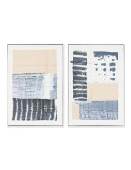 Cuadro DKD Home Decor 60 x 3,2 x 90 cm Abstracto Urbano (2 Unidades)