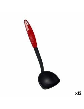 Cucharón Plástico Rojo Negro Nailon (6,5 x 30,5 x 9 cm) (12 Unidades)