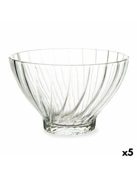 Set de Cuencos Transparente Vidrio (Ø 10,8 x 7 cm) (290 ml) (5 Unidades)