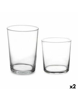 Set de Vasos Bistro Transparente Vidrio (380 ml) (2 Unidades) (510 ml)