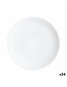 Plato de Postre Luminarc Pampille Blanco Vidrio (19 cm) (24 Unidades)