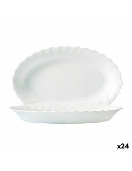 Recipiente de Cozinha Luminarc Trianon Branco Vidro (22 cm) (24 Unidades)