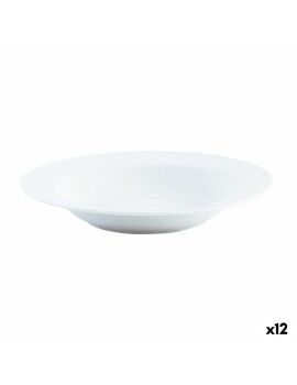 Plato Hondo Quid Basic Blanco Cerámica Ø 21,5 cm (12 Unidades)