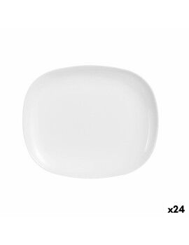 Recipiente de Cozinha Luminarc Sweet Line Retangular Branco Vidro (28 x 33 cm) (24 Unidades)