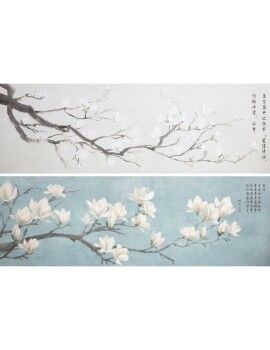 Pintura DKD Home Decor 150 x 3,7 x 50 cm Japonês Oriental (2 Unidades)