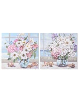 Cuadro DKD Home Decor 100 x 2,8 x 100 cm 100 x 3 x 100 cm Shabby Chic (2 Unidades)