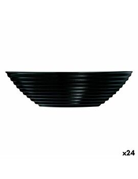 Tigela Luminarc Harena Negro Preto Vidro 16 cm (24 Unidades)