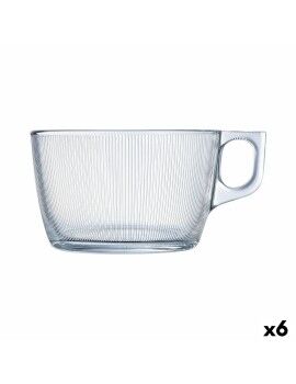 Taza Luminarc Stripy Grande Transparente Vidrio (500 ml) (6 Unidades)