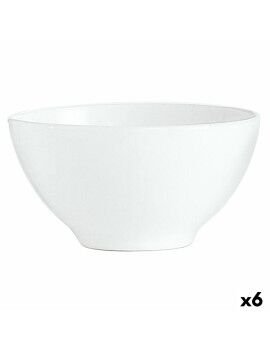 Tigela Luminarc Blanc Pequeno-almoço Branco Vidro (500 ml) (6 Unidades)