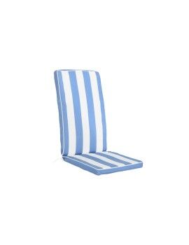 Almofada para cadeiras DKD Home Decor Branco Azul celeste 42 x 4 x 115 cm