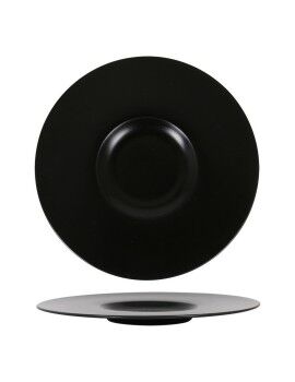 Plato Llano Neat Porcelana Negro (Ø 30 cm)