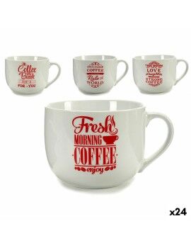 Taza Coffee Porcelana Rojo...