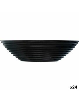 Cuenco Luminarc Harena Sopa 20 cm Negro Vidrio (24 Unidades)