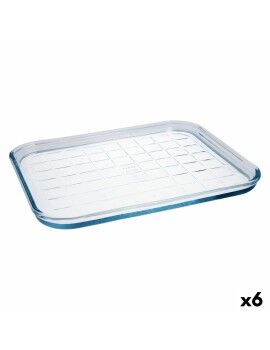 Molde Rectangular Pyrex Classic Vidrio Transparente Vidrio 33 x 27 x 2 cm Plano (6 Unidades)