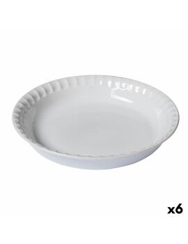 Molde para Tartas Pyrex Supreme Blanco Cerámica Vidrio templado Redondo 25,5 x 25,5 x 4 cm 6...