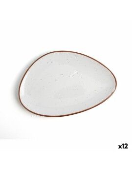 Prato de Jantar Ariane Terra Bege Cerâmica Ø 21 cm (12 Unidades)