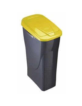 Caixote de Lixo para Reciclagem Mondex Ecobin Amarelo Com tampa 25 L