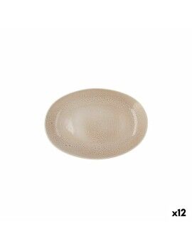 Bandeja de Aperitivos Ariane Porous Cerámica Beige Ø 26 cm (12 Unidades)