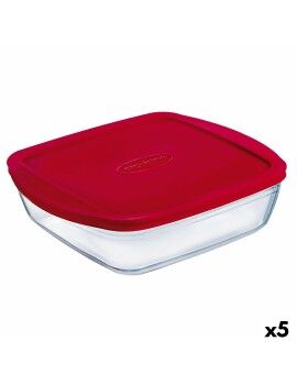 Fiambrera Rectangular con Tapa Ô Cuisine Cook&store Ocu Rojo 2,5 L 28 x 20 x 8 cm Silicona Vidrio...