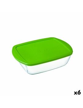 Fiambrera Rectangular con Tapa Pyrex Cook & Store Verde 1,1 L 23 x 15 x 7 cm Silicona Vidrio (6...