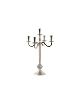 Candelabro DKD Home Decor Plateado Acrílico Aluminio Cromado 30 x 30 x 47 cm