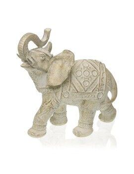 Figura Decorativa Versa Elefante 10,5 x 22,5 x 23 cm Resina