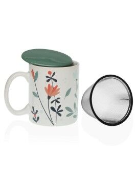 Chávena com Filtro para Infusões Versa Selene Porcelana Grés