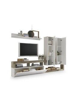Móvel de TV DKD Home Decor Branco Metal Alumínio Madeira MDF 277 x 75 x 173 cm 277 x 35 x 173 cm