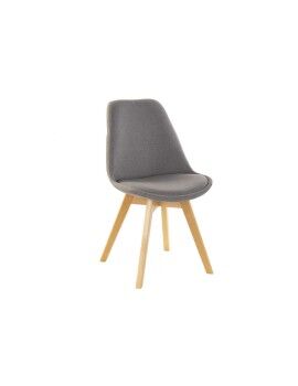 Cadeira DKD Home Decor Castanho Cinzento 48 x 56 x 83 cm