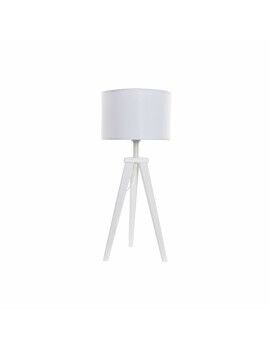 Lámpara de mesa DKD Home Decor 8424001807918 Madera Blanco 220 V 50 W 30 x 30 x 72 cm