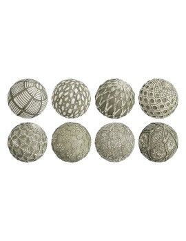Bolas Decoração Verde 10 x 10 x 10 cm (8 Unidades)