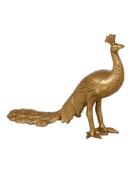 Figura Decorativa 26 x 7 x 19 cm Dorado Pavo real