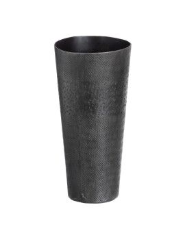Vaso Cinzento Metal 15 x 15 x 31 cm