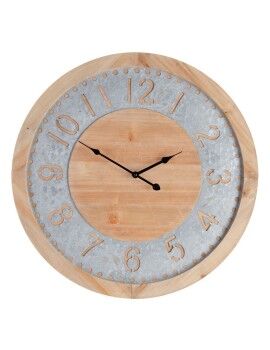 Reloj de Pared Natural Madera de abeto 60 x 4,5 x 60 cm