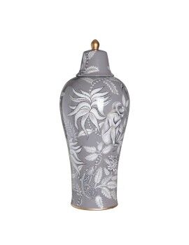 Vaso Cerâmica Cinzento Macaco 30 x 30 x 72 cm