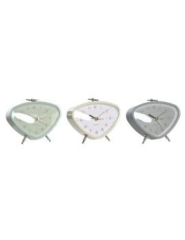 Reloj Despertador DKD Home Decor 11,5 x 4 x 10 cm Metal PVC Vintage (3 Piezas)