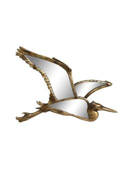 Figura Decorativa DKD Home Decor 35,5 x 26 x 2 cm Dorado Pájaro