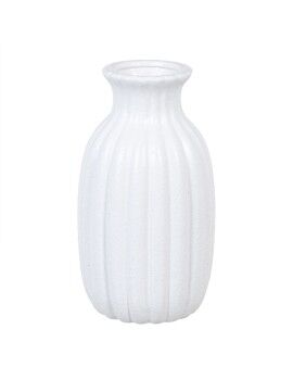Vaso 14,5 x 14,5 x 27,5 cm Cerâmica Branco