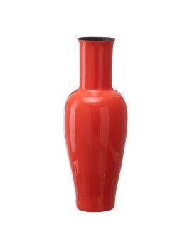 Vaso 21,5 x 21,5 x 52,5 cm Cerâmica Laranja