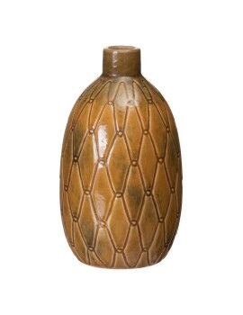 Vaso Cerâmica 17 x 17 x 30 cm Mostarda
